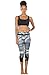 icyzone Sports Bras for Women - Activewear Strappy Padded Workout Yoga Tops Bra (M, Black)