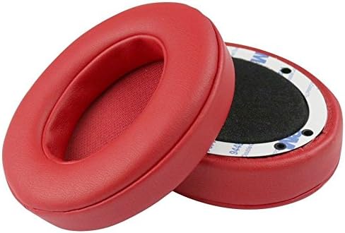 Replacement Earpad Cushion Ear Pads Compatible with Beats Studio 2.0 Wireless headphone headset by Dr. Dre ONLY, Memory Foam (1 Pair, Red)