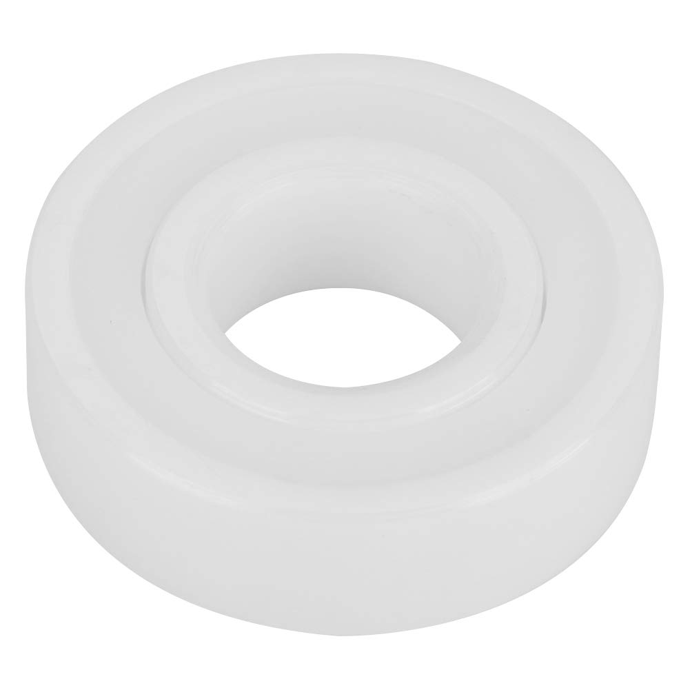 Maranon 6001-2RS Ball Bearing, ZrO2 High Precision Full Ceramic Ball Bearing 12 * 28 * 8mm / 0.5 * 1.1 * 0.3in White Ball Bearing 1 Pack