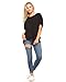 Amie Finery Knot Front Tie Tee Shirt Top for Women Loose Fit Fashion Tops