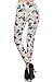 Leggings Depot High Waisted Valentine & Hearts Print Leggings for Women-Full Length-R516, Purple Flower, Plus Size