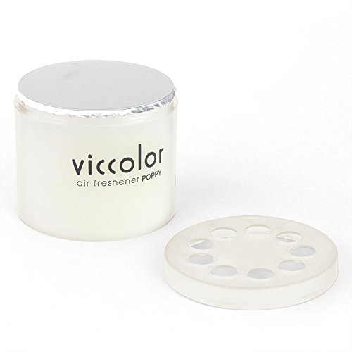 2x Round Can Style 2.5" Diameter, 2.128" Height White Water Scent VicColor Air Freshener Odor Smell Eliminator Deodorize For Interior Indoor Car Vehicle Bathroom Restroom Home Office Universal