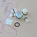 ZS Single Flare Clear Opalite Moonstone Ear Plugs and Tunnels with O-Ring Stretcher Expander Pair (9/16