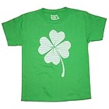 Happy Family Clothing Little Boys' Retro Striped Four Leaf Clover Kids T-Shirt