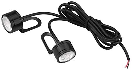 2pcs Universal LED Motorcycle Handlebar Rear Mirror Light DRL Driving Fog Lamp Decorative Strobe Light Lamps Bulbs