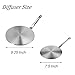 Heat Diffuser, Induction Adapter Plate for Gas Stove Glass Cooktop Converter, Flame Guard Induction Hob Pans, 7.5 Inch Stainless Steel
