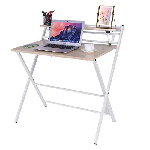 image for Mefedcy Furniture Small Folding Desk Computer Desk for Small Space Hom