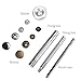 OUNONA 50 Sets Metal Snap Button Snap Fasteners Clothing Snaps Tool Kit with Storage Box(15mm)