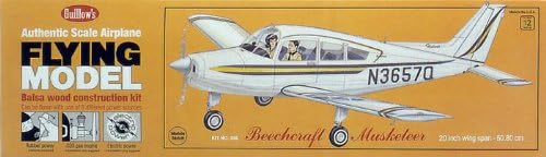 Beechcraft Musketeer balsa model kit from Guillows