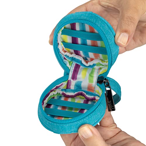 JuJuBe Paci Pod Pacifier Holder, Clip Binky to Diaper Bag or Stroller, Purse Charm, Holds 2