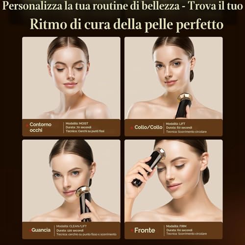 ANLAN Radiofrequency Facial Massager 18K Gold Anti-Wrinkle Professional Anti-Ageing Sensitive Skin Available