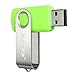 MECO10Pcs 4GB 4G USB 2.0 Flash Drive Memory Stick Fold Storage Thumb Stick Pen Swivel Design Green