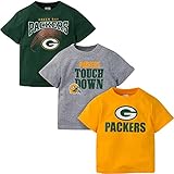 Gerber Unisex Baby NFL 3 Pack Short Sleeve Fan Tee