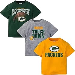 Gerber Unisex Baby NFL 3 Pack Short Sleeve Fan Tee