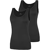 AMVELOP Basic Tank Top for Women Undershirts Sleeveless Layering Tank Top 2-4 Pack
