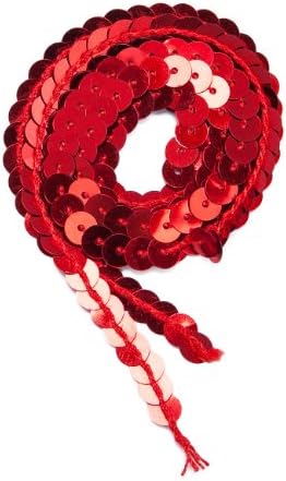 Neotrims Finest Quality Metallic Strung Spangle Sequin 6mm Craft Ribbon Tape Trimming in 13 Colours at a Great Price…