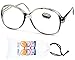 E3035-vp Style Vault Oversized Reading Eyeglasses (B1867F +2.25 Crystal Gray