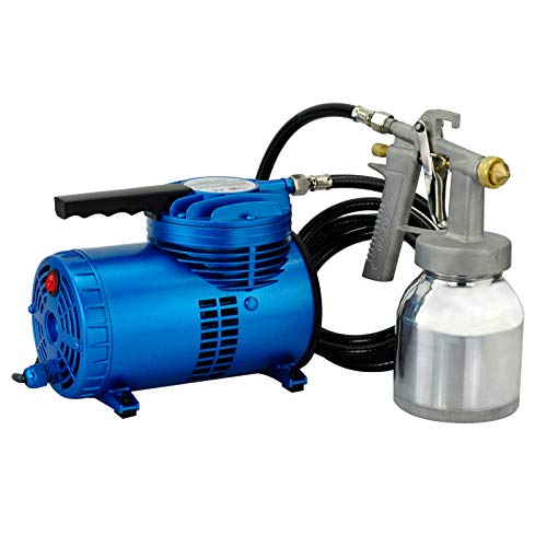 Voilamart Airbrush Diaphragm Compressor with Spray Gun 1.3mm Kit for