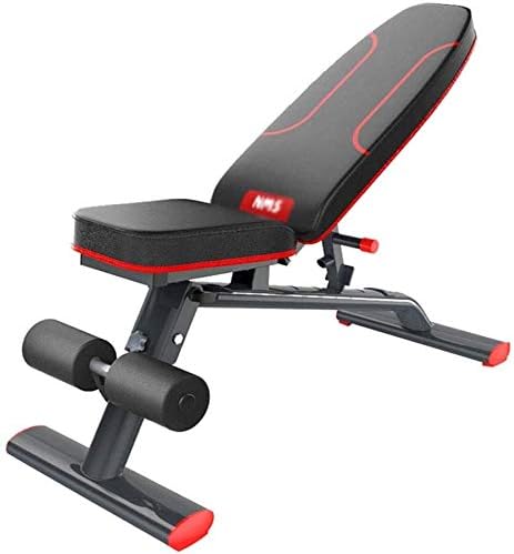 YZPJSQ Benches Weight Bench,Adjustable Weight Bench - Sit Up AB Bench Commercial Dumbbell Bench Gym Quality Home Training Gym Weight Lifting Black and Red