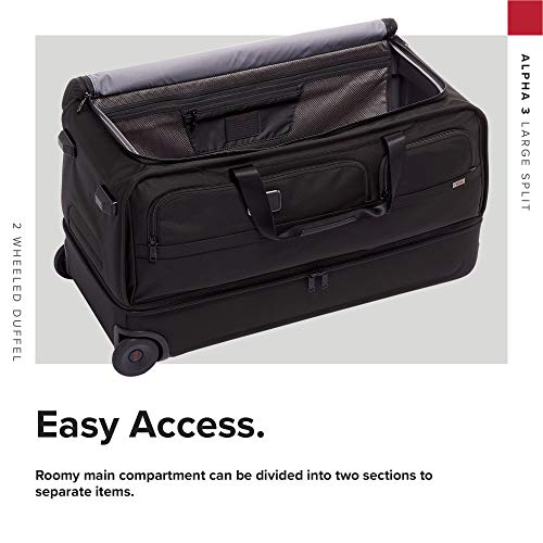 TUMI Alpha 3 Large Split 2Wheel Duffel Bag With Quick Zip Interior