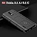Sucnakp for Nokia 3.1A Case,Nokia 3.1C Case, Heavy Duty Shock Absorption Phone Cases Impact Resistant Protective Cover for Nokia 3.1 A Case,Nokia 3.1 C Case（New Black）
