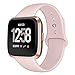 Kmasic Sport Band Compatible with Fitbit Versa/Fitbit Versa 2/Fitbit Versa Lite Edition, Soft Silicone Strap Replacement Wristband Versa Smart Fitness Watch, Large Small
