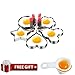 Fried Egg Mold Ring Pancake Cooker Nonstick Stainless Steel Set Of 5PCS Within Free Gift Of Egg Separator For Frying Cooking