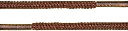 Trudy Round Thick Shoelaces 3/16" Athletic Solid Colors for All Shoe Types Several Lengths