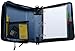 Case-it Universal Zipper Binder | 2-Inch O-Rings, 13-Inch Laptop/Tablet Padded Pocket, 400 Sheet Capacity, Multiple Storage Pockets & Shoulder Strap | School & Office Organizer | LT-007 Blue