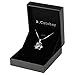 B.Catcher Silver Necklace for Women Clover Pendant Necklace 925 Sterling Silver Cubic Zirconia with 45cm Chain