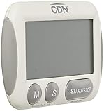 CDN TM15 Kitchen Timer, Extra Large Big Digits, Loud Alarm, Magnetic Backing, Stand- White