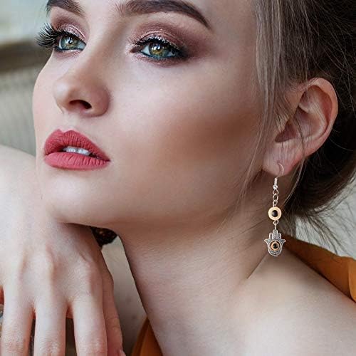 900 Items Evil Eye Charms Set 10 Colours Flat Turkish Evil Eye Resin Beads Vintage Silver Hamsa Hand Charms Beads Spherical Evil Eye Spacer Beads and Head Pins for Bracelets Necklaces Jewellery Making