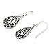 NOVICA Artisan Handmade .925 Sterling Silver Dangle Earrings Unique Thai Thailand 'Forest Tear'