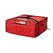 Rubbermaid Commercial Products Insulated Pizza & Food Delivery Bag, Large Pizza, 21.5in x 19.75in x 7.75in, Red, Pizza/Food Warmer Bag/Carrier, Reuseable Warming Bag Doordash/Catering