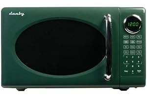 Danby DMW07E1GDB 0.7 cu. ft. Countertop Retro Microwave with 8 Preset Menus, 10 Power Levels, Timer, 700W, Green