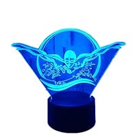 YSNJL Night Light Touch Desk lamp LED Colorful Gradient USB Illusion Light Visual Stereo lamp
