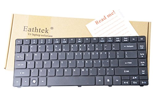 Eathtek Replacement Keyboard for Acer Aspire 3410 3410T 3410G 3810T 4410 4410T 4535 4535G 4745 4745G 4745Z 4625 4625G 4743 4743G 4743Z 4741 4741G 4741Z series Matte Black US Layout