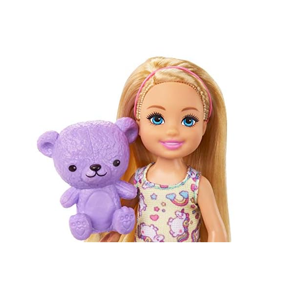 Barbie FXG83 - Club Chelsea Puppe Schlafzimmer Spielset, Puppen Spielzeug und Puppenzubeh?r ab 3 Jahren, Mehrfarbig – Bild 5