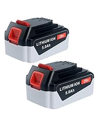 Biswaye - Batería de litio de 2 unidades, 2,0 Ah, 4,0 Ah, 20 V, máx. LBXR20, LB2X4020, PCC685L, PCC680L, para cable de portero negro de 20 voltios, adaptador de batería de 20 V para herramienta Black Decker de 18 V