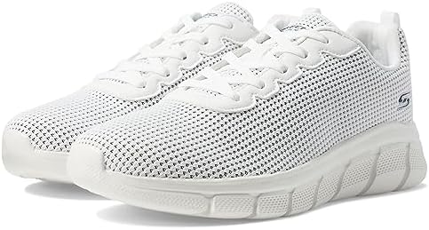 Femme Bobs Flex Visionary Essence Racine Accueil Femme Baskets, Tricot Blanc, 36 EU