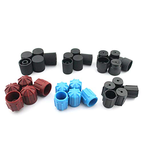 90Pcs/Lot 18 Kinds of Automotive R134a / R12 Air Conditioner Valve Caps