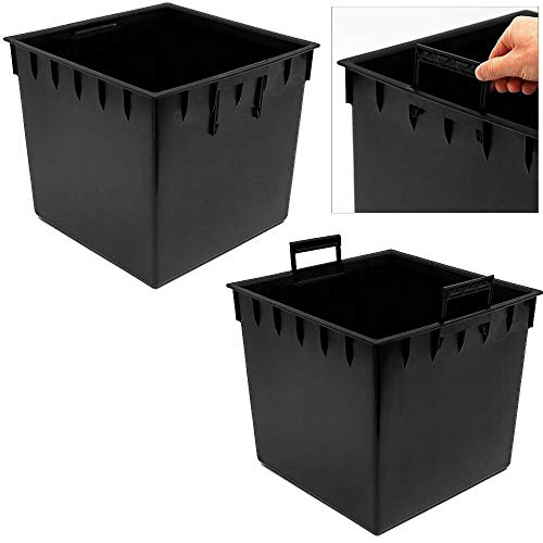 Pflanzkübel Blumenkübel Rattan Optik Braun 50 cm – Bild 6