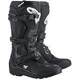 AlpinestarsTech 3 Enduro Motorcycle Boots, High-Performance Motocross Protection, Durable Design with Advanced Grip, CE Certified Off-Road Comfort & Safety, 12, Black