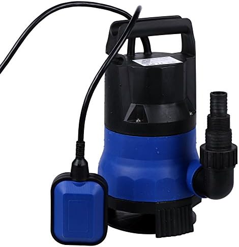 Submersible Sump Pump,1/2 HP 2000GPH Energy Saving Clean/ Dirty Submersible Water Pump with Automatic Float Switch (Blue)
