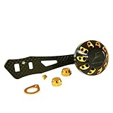 GOMEXUS Power Handle For Abu Garcia Daiwa Lews Quantum Shimano Baitcasting Reel Custom Direct Repalcement 75mm Carbon