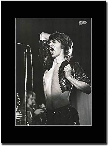 gasolinerainbows - The Rolling Stones - Mike Jagger Yankee Foxtrot - Matted Mounted Magazine Promotional Artwork on a Black Mount