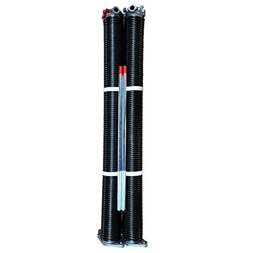 Garage Door Torsion Springs 1.75''(Pair) with Non-Slip Winding Bars, Coated Torsion Springs with a Minimum of 10,000 Cycles (0.207X1.75''X26'') - Thumbnail 2