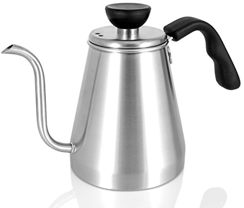 Pour Over Coffee Kettle and Tea Kettle 1.0L / 34oz - Ovalware RJ3 Stainless Steel Drip Kettle with Precision Gooseneck… 1 Pour Over Coffee Kettle and Tea Kettle 1.0L / 34oz - Ovalware RJ3 Stainless Steel Drip Kettle with Precision Gooseneck…