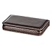 KINGFOM Flip Style Pu Leather Business Name Card Holder Case Wallet Credit Card Book with Magnetic Shut (Brown)