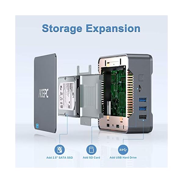 Mini-PCACEPC-GK3-12GB-RAM128GB-ROM-Windows-10-Pro-Intel-Celeron-J4125-Processor-Mini-Desktop-ComputerDual-Band-WiFiGigabit-EthernetBT-42VESA-Mount Mini PC,ACEPC GK3 12GB RAM/128GB ROM Windows 10 Pro Intel Celeron J4125 Processor Mini Desktop Computer,Dual-Band WiFi…